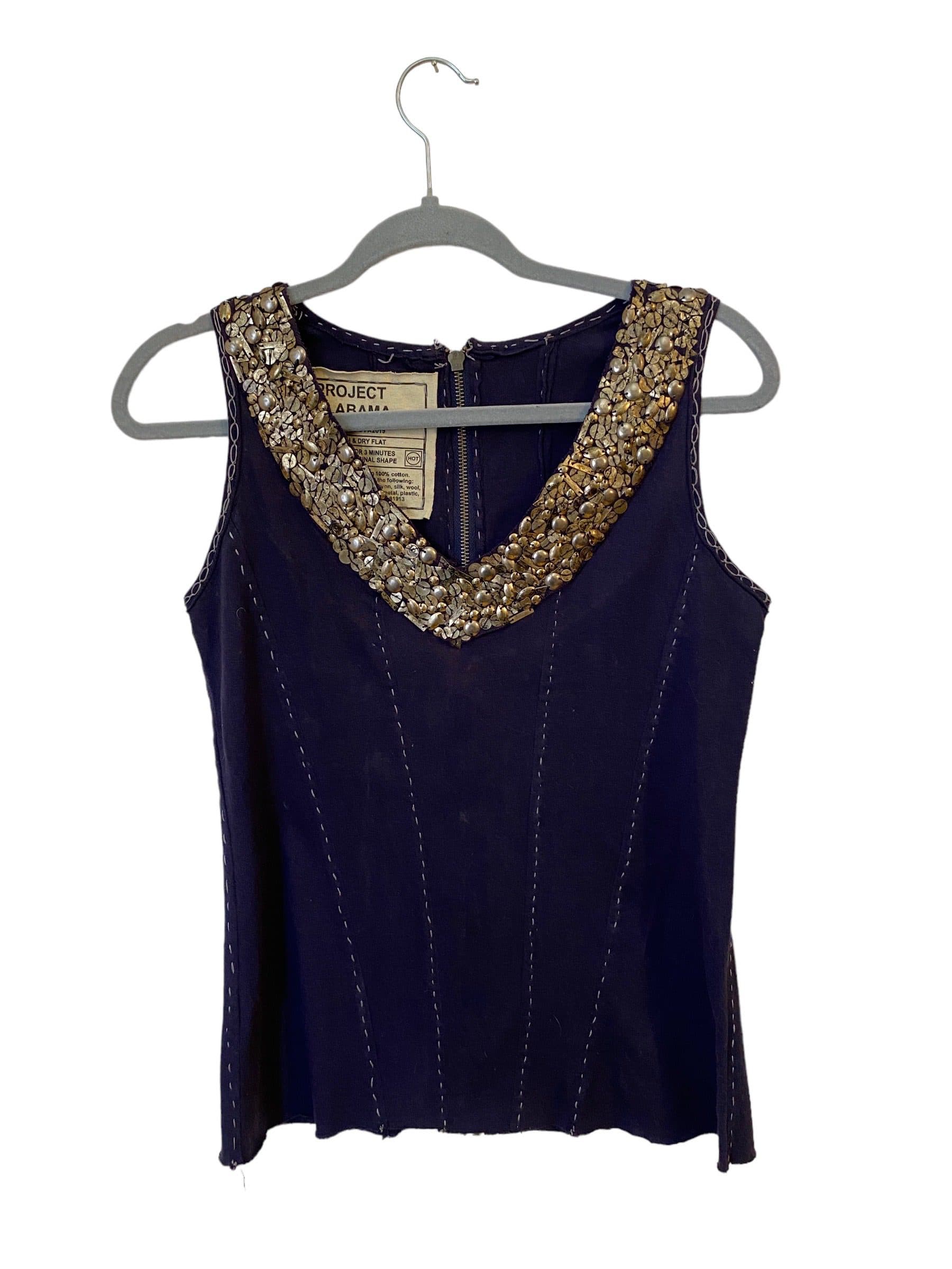 Camisa azul reciclada