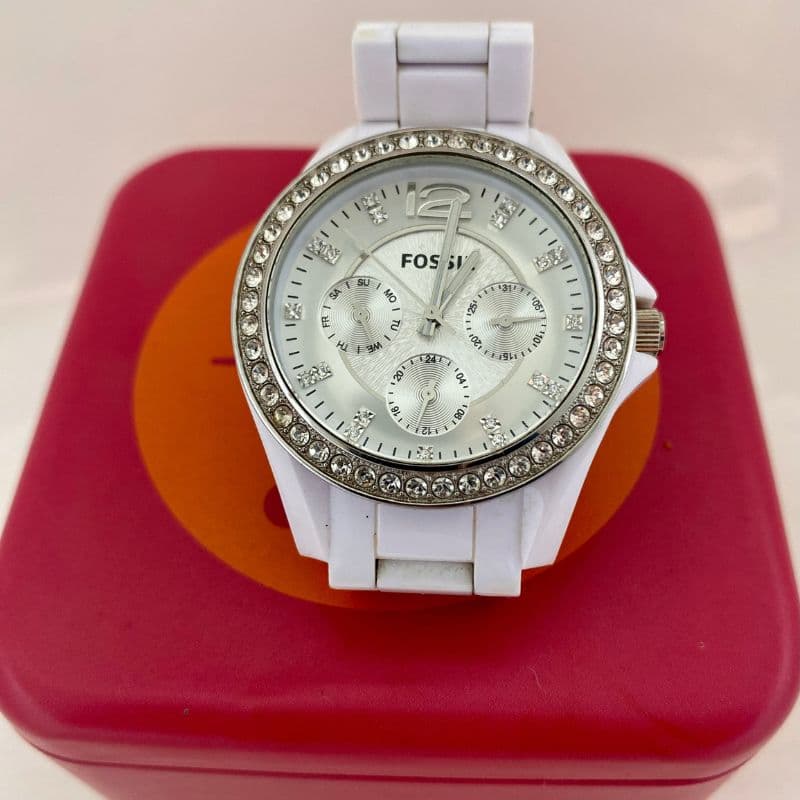 Reloj blanco Fossil