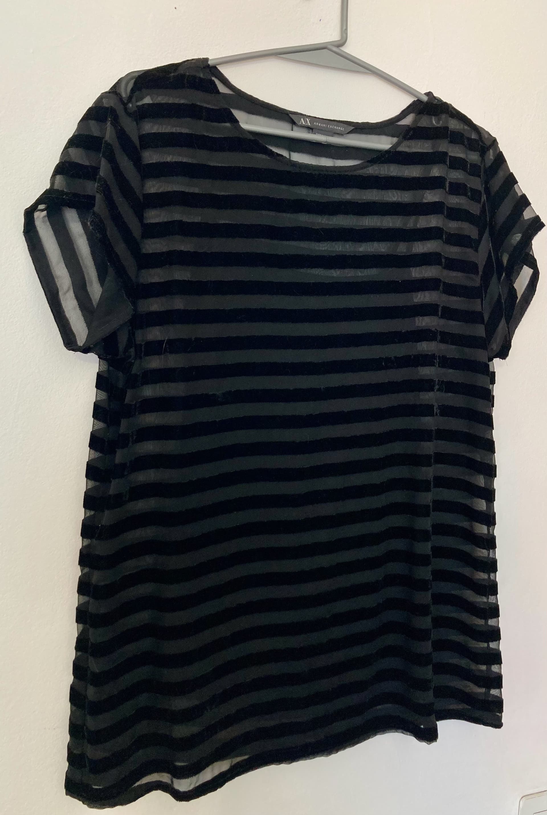 Remera zara con transparencia