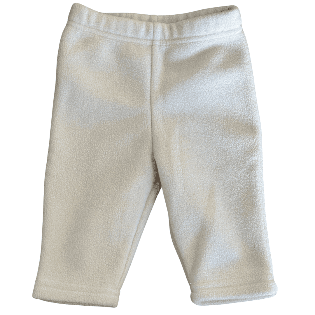 Pantalón bebé polar crema