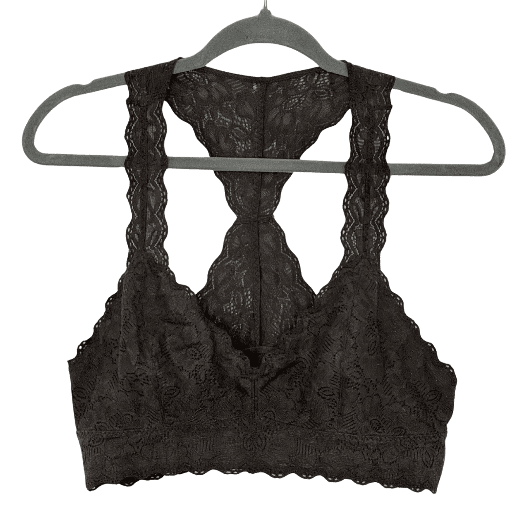 Top de encaje con espalda deportiva