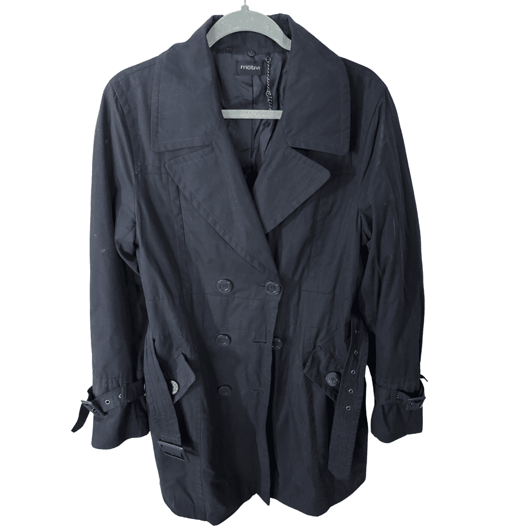 Gabardina azul oscuro