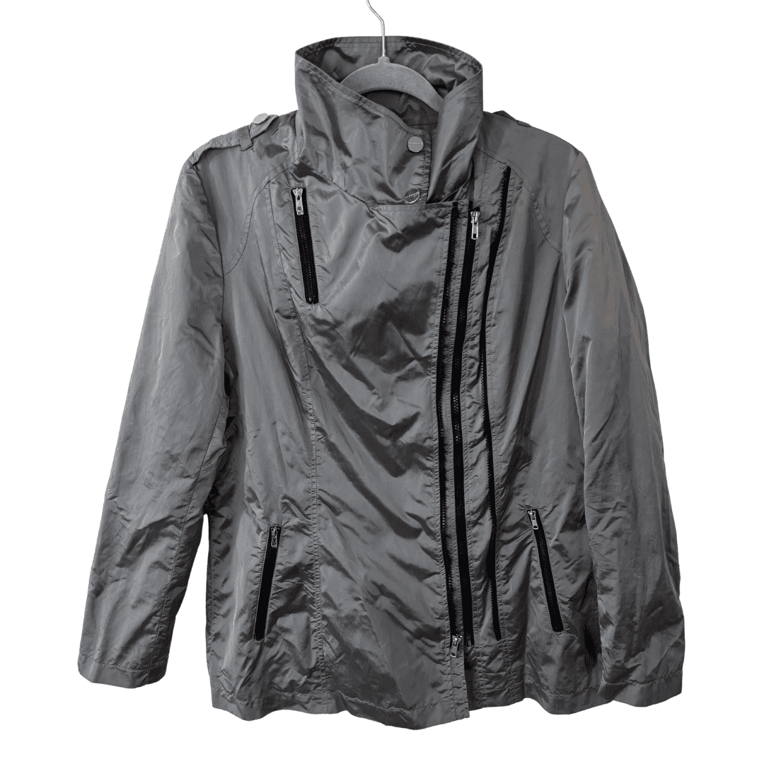 Campera impermeable metalizada