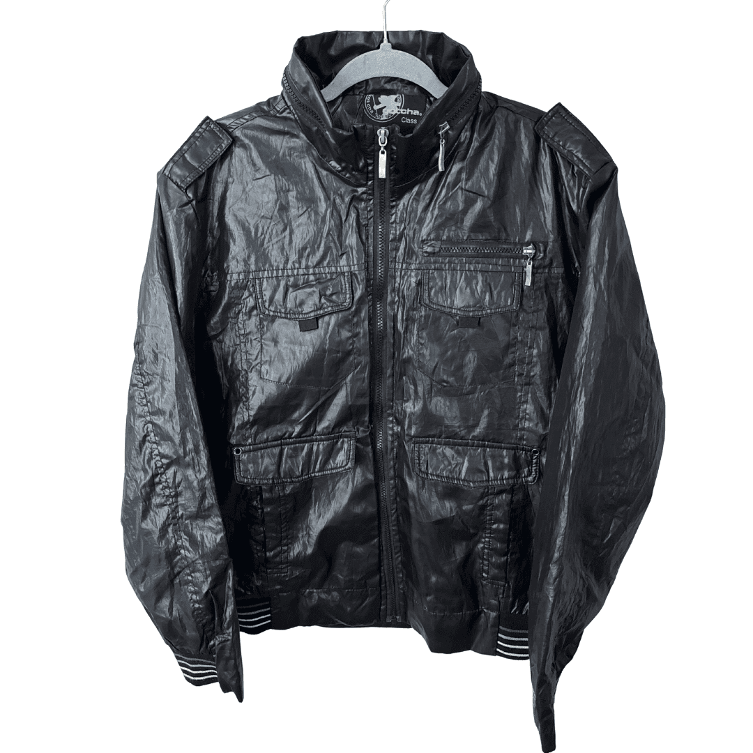 Campera efecto engomado