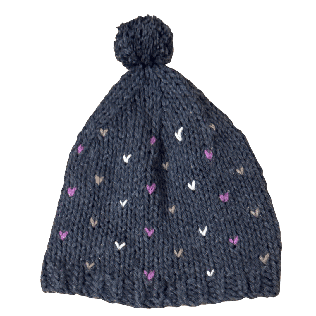 Gorro tejido azul
